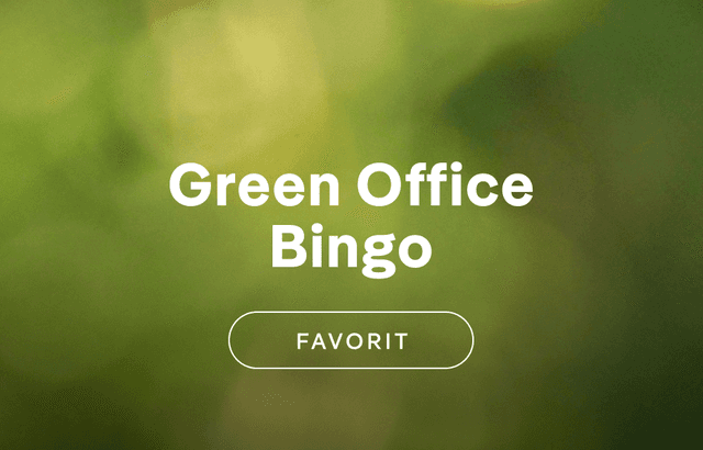 Green Office Bingo